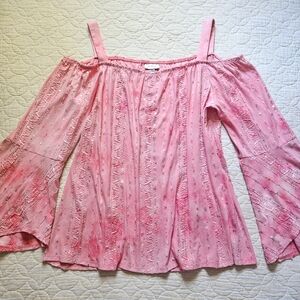 Pink Boho Blouse